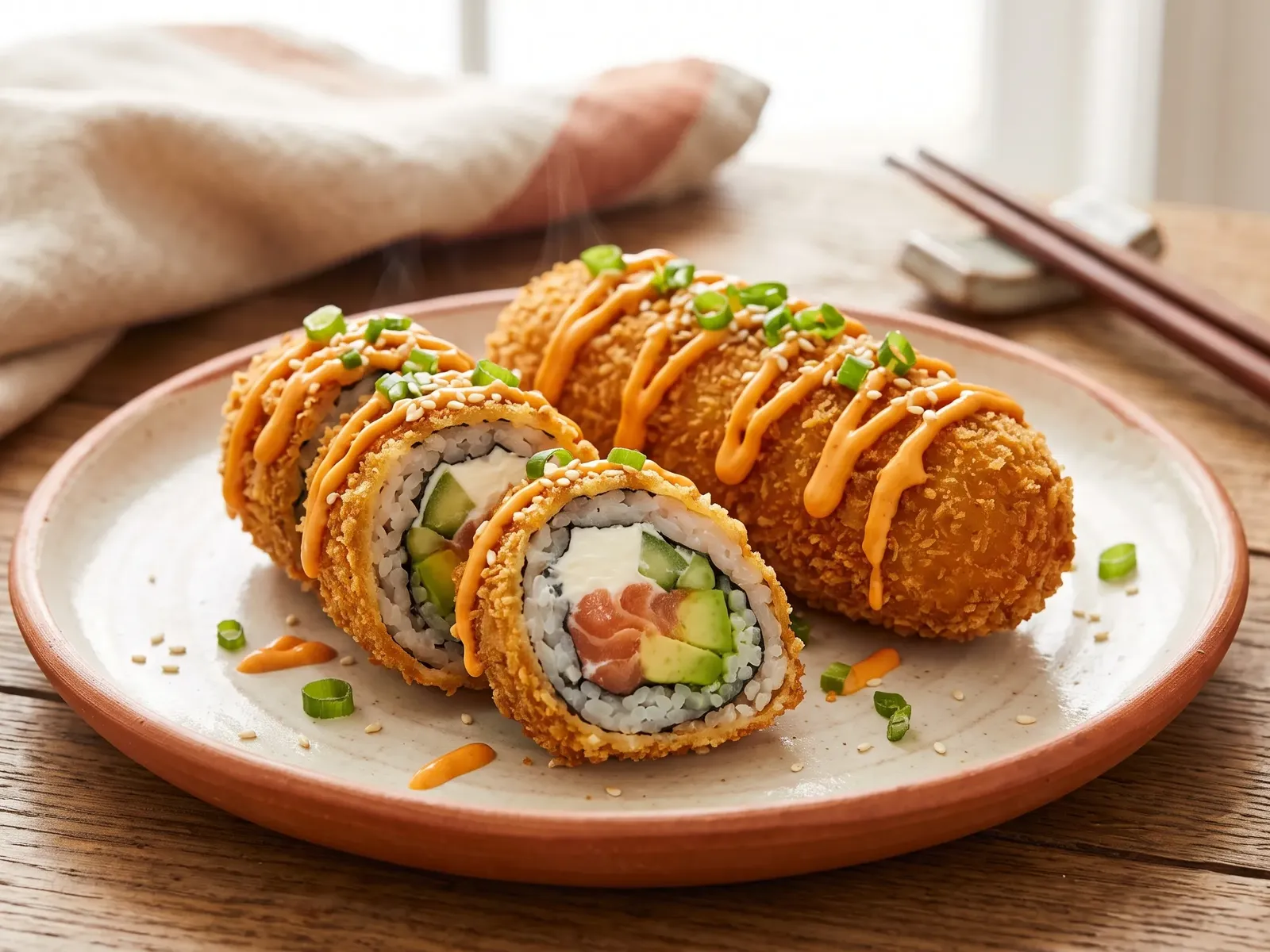 Crispy Sushi Hot Dogs