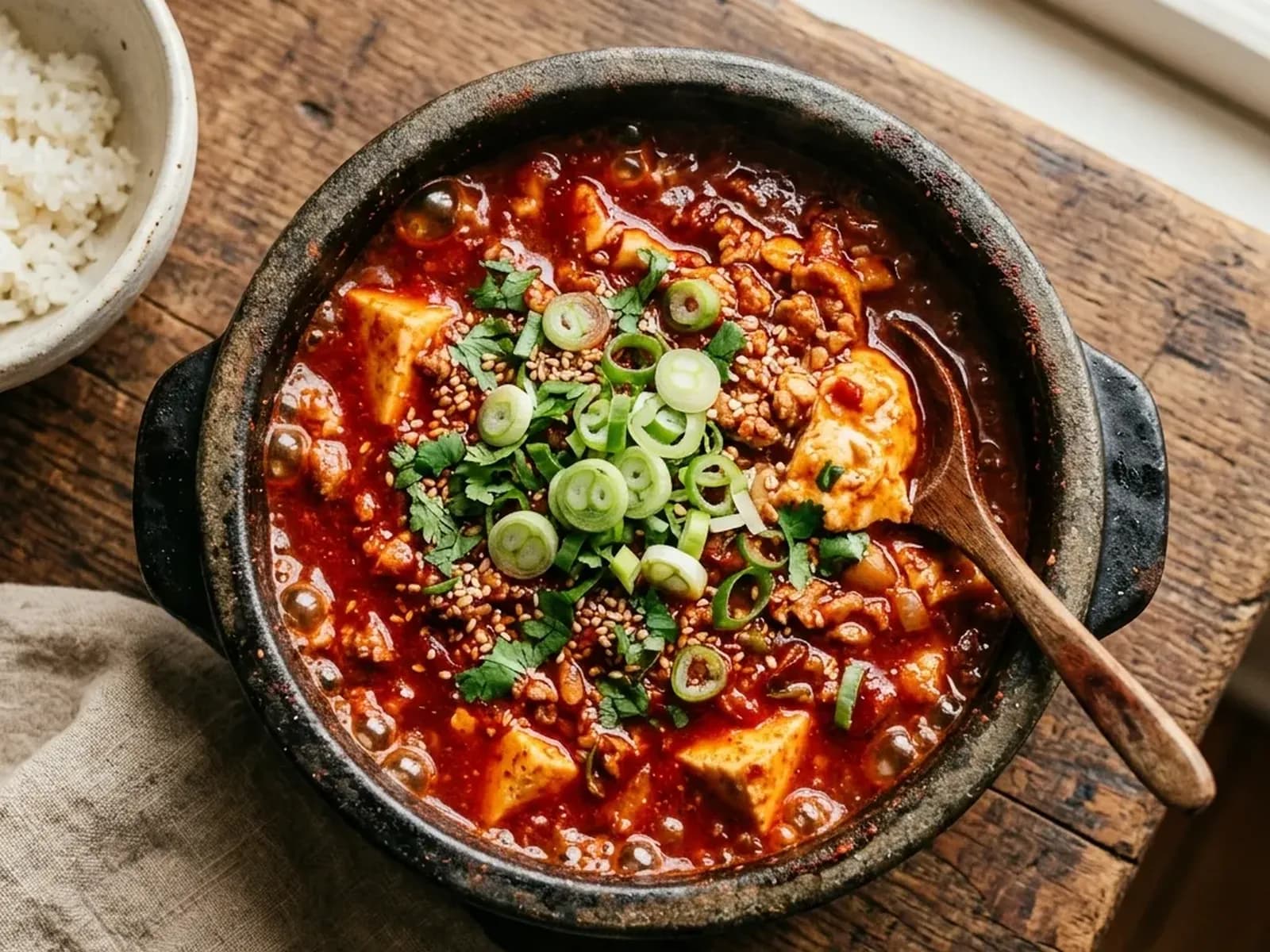 Simple Spicy Tofu Jjageuli