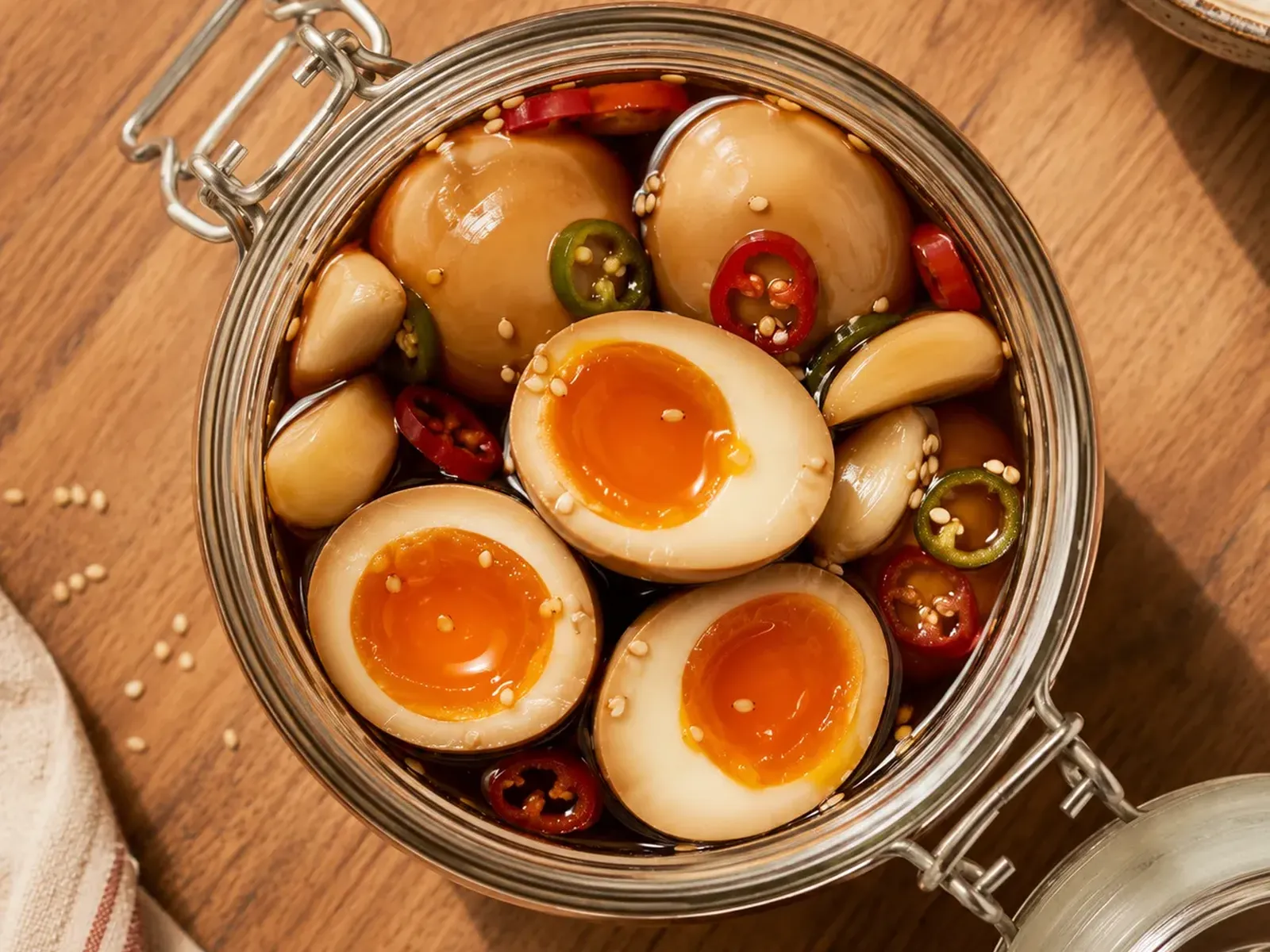 Soy-Marinated Eggs (Jar)