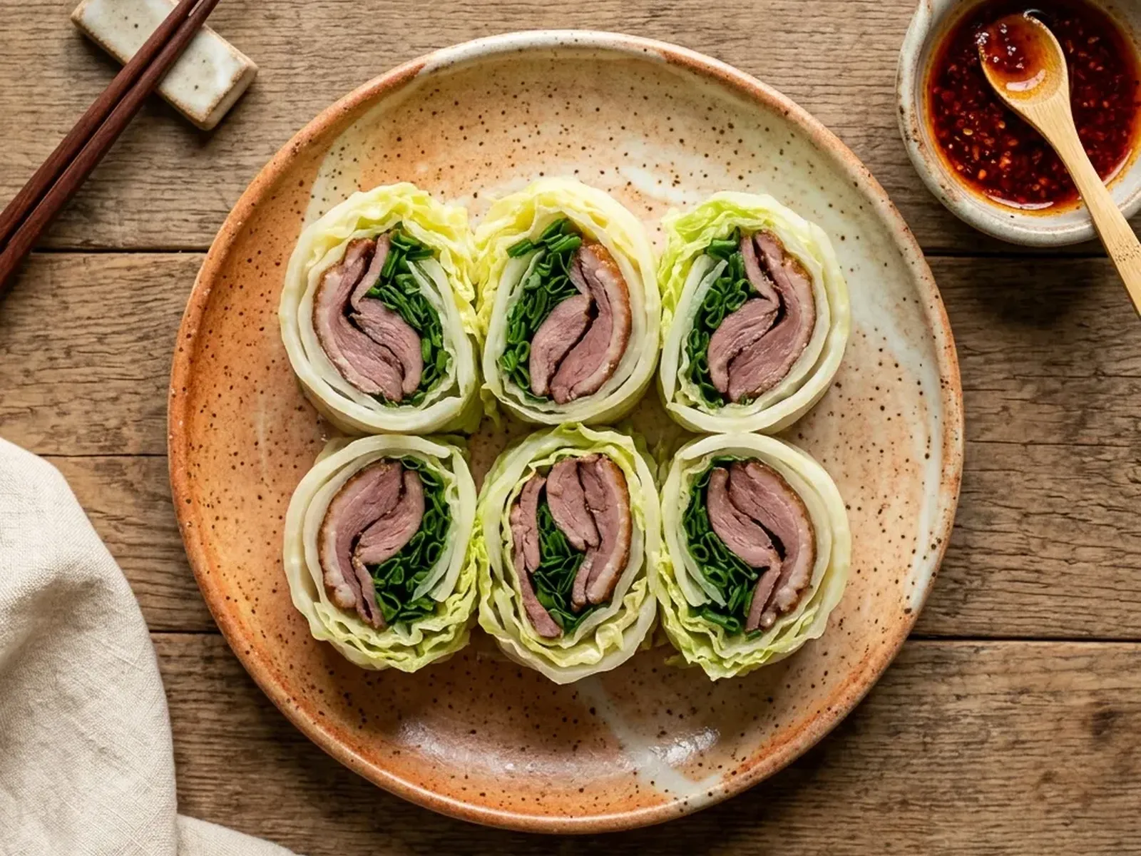 Smoked Duck Cabbage Roll