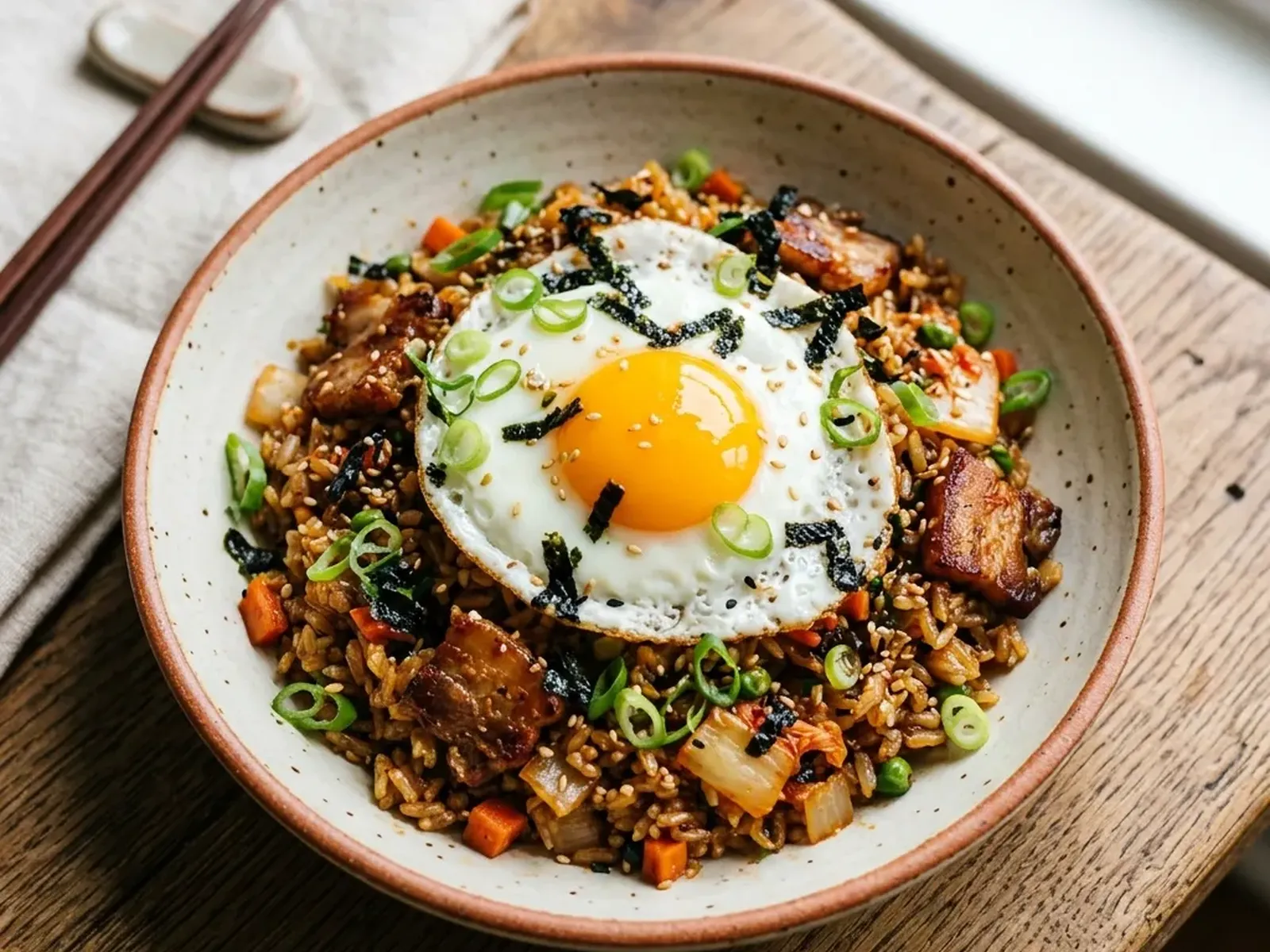Kimchi Fried Rice Brunch Bowl