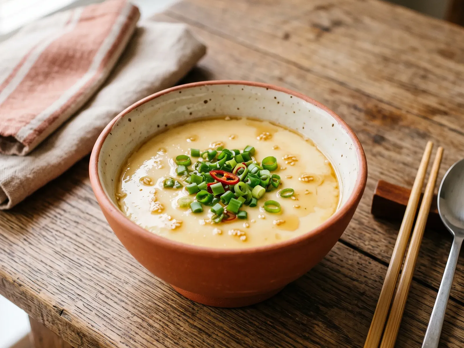 5-Min Microwave Steamed Egg