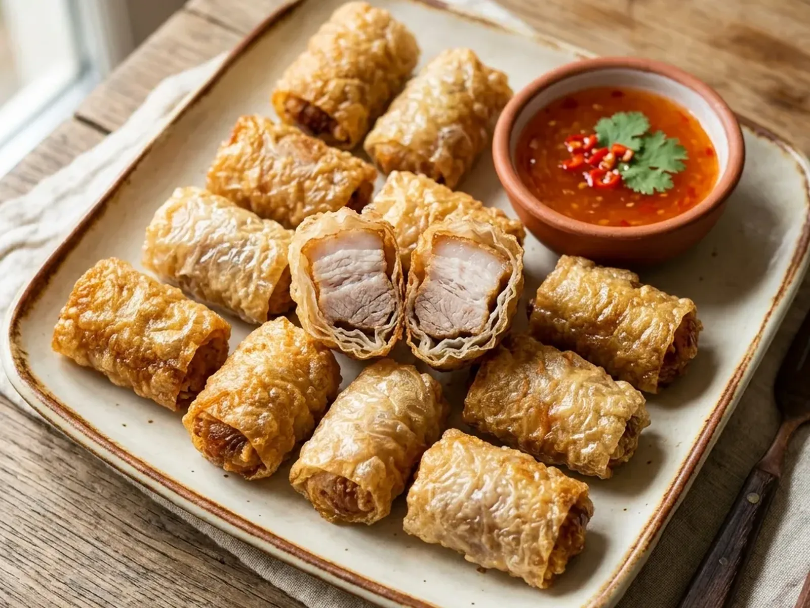 Rice Paper Fried Pork Belly