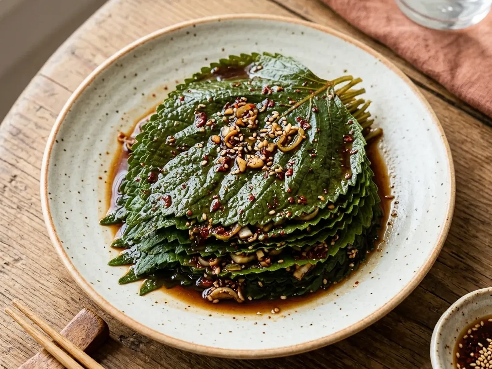 Marinated Perilla Leaves